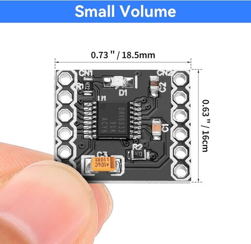 5pcs DC DRV88333CPWR Motor Drive Board 2 القناة 3-10V 1.5A H Bridge DC GEAR MOTER DRIVERNER in Saudi Arabia