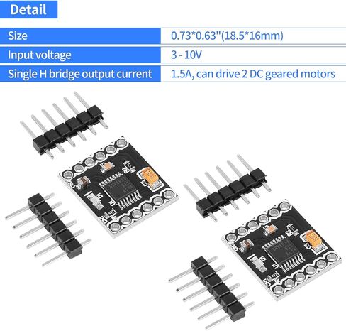 5pcs DC DRV88333CPWR Motor Drive Board 2 القناة 3-10V 1.5A H Bridge DC GEAR MOTER DRIVERNER in Saudi Arabia