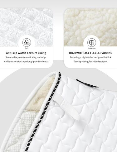 Harrison Howard English Saddle Pad for Horses Horse Riding Close Contact Saddle Pad Non-Slip Moisture-Wicking Shock Absorbing in Kuwait