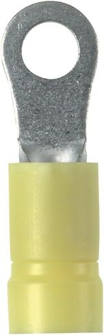 PANDUIT PV14-10R-C Ring Terminal ، Vinyl Insupated ، 16-14 AWG ، #10 size stud ، funnel enclude ، Blue (100 pack) in Saudi Arabia