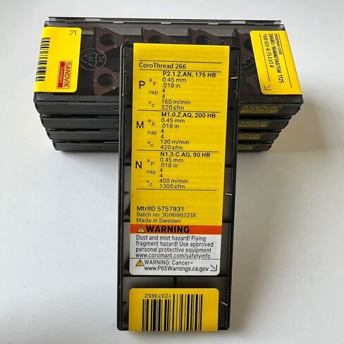 Part NO. SVK49342 266RG-16MM01A075M 1125, CoroThread 266 Inserts, 0.75MM Pitch in Saudi Arabia