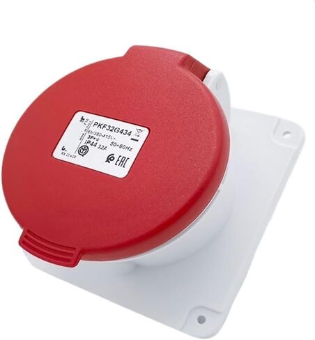 PKF32G434 four-core 32A concealed straight industrial socket 3P+E three-phase four-wire(Socket PKF32G434) in Saudi Arabia