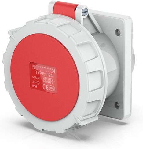 Industrial concealed plug-in IP67 3-core 4-core 5-core 16A32A(125A 4P IP67) in Saudi Arabia