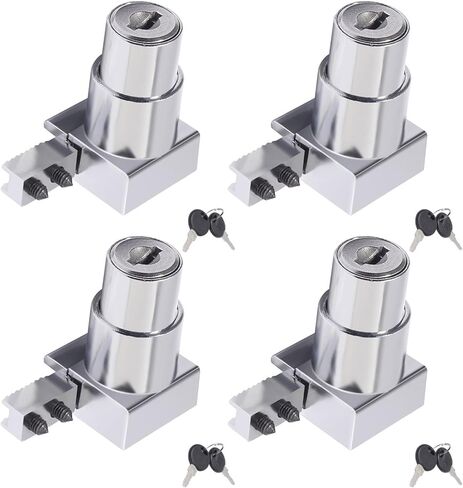 4pcs plunger push with for glass door display case case clain compint plaint buff 5mm-8mm door in Kuwait