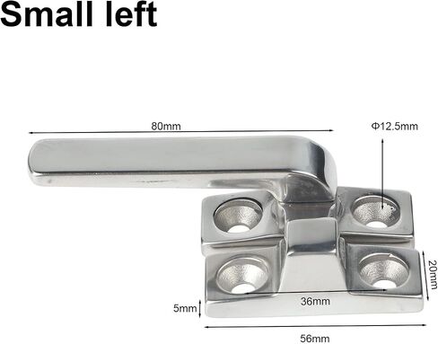 Chic Design of The 304 Stainless Steel Lock Handles Adds a Touch of Elegance to Your Space While Serving Its Purpose Well (Small Left) in Saudi Arabia