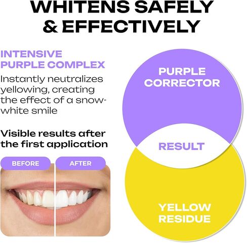 رغوة تبييض الأسنان | 50 مل | مع مكونات خفيفة | للرعاية الفموية اليومية | وابتسامة مشع بشكل طبيعي | بدون عوامل كاشطة أو مواد كيميائية قاسية in Kuwait