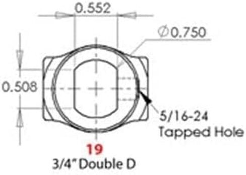 Shaft, Fully Machined Double D Shaft, 18 Inch 91001849 in Kuwait