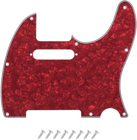 8 Hole Tele Pickguard Scratch Plate for USA/Mexican Fender American Standard Telecaster Modern Style Electric Guitar, Light Purple Pearl, 4ply. in Kuwait