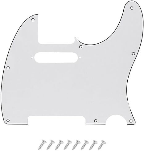 8 Hole Tele Pickguard Scratch Plate for USA/Mexican Fender American Standard Telecaster Modern Style Electric Guitar, Light Purple Pearl, 4ply. in Kuwait