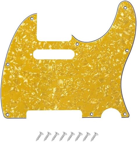 8 Hole Tele Pickguard Scratch Plate for USA/Mexican Fender American Standard Telecaster Modern Style Electric Guitar, Light Purple Pearl, 4ply. in Kuwait