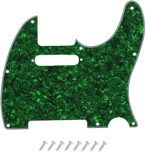 8 Hole Tele Pickguard Scratch Plate for USA/Mexican Fender American Standard Telecaster Modern Style Electric Guitar, Light Purple Pearl, 4ply. in Kuwait
