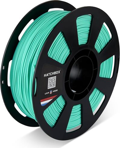 HATCHBOX PLA MAX V2 Black 3D Printer Filament Made in The USA, 1.75mm Diameter 1 KG Spool, Premium USA Made 3D Printing Filament in Saudi Arabia
