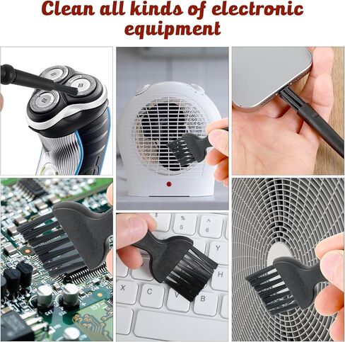8 Pcs Mini Keyboard Cleaning Brushes Kit, Anti Static Electronic Dust Cleaning Brushes with PP Handle and Nylon Bristles, Keyboard Cleaning Brush for Computer Keyboard and Small Spaces in Saudi Arabia
