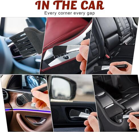8 Pcs Mini Keyboard Cleaning Brushes Kit, Anti Static Electronic Dust Cleaning Brushes with PP Handle and Nylon Bristles, Keyboard Cleaning Brush for Computer Keyboard and Small Spaces in Saudi Arabia