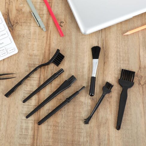 8 Pcs Mini Keyboard Cleaning Brushes Kit, Anti Static Electronic Dust Cleaning Brushes with PP Handle and Nylon Bristles, Keyboard Cleaning Brush for Computer Keyboard and Small Spaces in Saudi Arabia