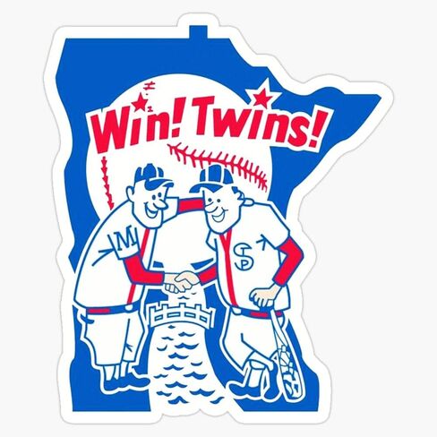 VINTAGE MINNEAPOLIS AND ST. PAUL MINNESOTA KIRBY PUCKETT ERA AND STICKER Sticker Bumper Sticker Vinyl Decal 5" in Saudi Arabia