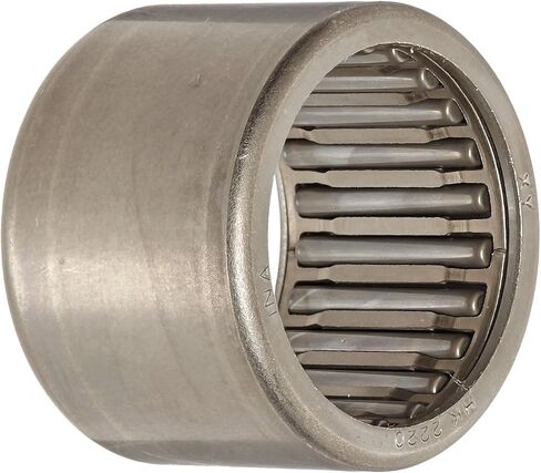 INA HK2220 Needle Roller Bearing, Caged Drawn Cup, Outer Ring and Roller, Steel Cage, Open End, Metric, 22mm ID, 28mm OD, 20mm Width, 15000rpm Maximum Rotational Speed, 6500lbf Static Load Capacity, 3700lbf Dynamic Load Capacity in Saudi Arabia
