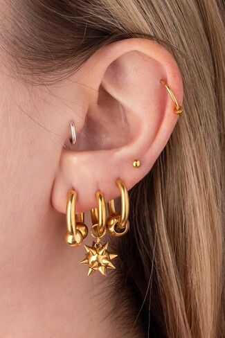 Pierced Owl 18GA Stainless Steel Faux Stretched 8GA Horseshoe Barbell Earrings, Sold as a Pair in Saudi Arabia