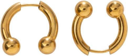 Pierced Owl 18GA Stainless Steel Faux Stretched 8GA Horseshoe Barbell Earrings, Sold as a Pair in Saudi Arabia