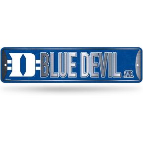 Rico Industries, NCAA Duke Blue Devils Standard Metal Street Sign 4" x 15" Home Décor - Bedroom - Office - Man Cave in Saudi Arabia