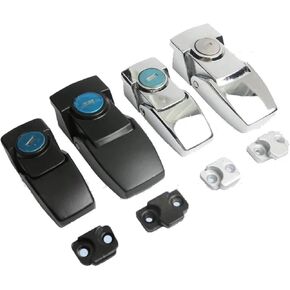 DK604 Hidden Cabinet Buckle Lock with Key Or No Zinc Alloy Black Chrom Finish 1Pcs(DSK 1) in Saudi Arabia