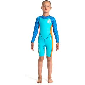 Xinni 2.5mm النيوبرين الأكمام طويلة الأكمام للأطفال البارد الماء البارد الشباب الحرارية الكاملة ملابس السباحة الفتيات السباحة الغط in Kuwait