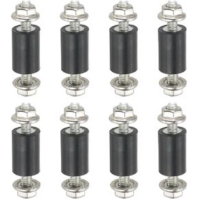 Batikil M4 10x15mm مع عزل المطاط ، 8 PCS ترصيع مطاط على امتصاص الصدمات مكافحة التثبيت يتصاعد مع القفل المكسرات للمحرك ، ضاغط الهواء ، محركات (ارتفاع 35 مم) in Saudi Arabia
