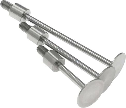 SUXING Flat Contact Points for Dial Indicator Depth 0.5mm Thickness 10 mm Diameter 4-48 UNF Thread (4-48UNF A Set) in Saudi Arabia