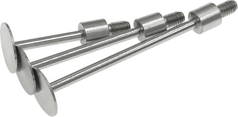 SUXING Flat Contact Points for Dial Indicator Depth 0.5mm Thickness 10 mm Diameter 4-48 UNF Thread (4-48UNF A Set) in Saudi Arabia