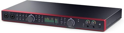 Audiosavings Bundle: Focusrite SCARLETT 18I20 4G 4th Gen 192 kHz Audio Interface Bundle with Rockville RCXFM10P-R Red 10' Female to Male REAN XLR Mic/Speaker Cable (2 Items) in Saudi Arabia