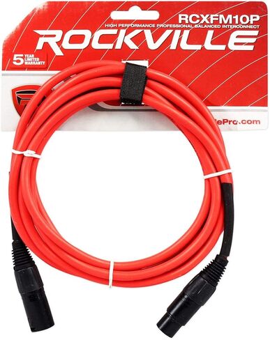 Audiosavings Bundle: Focusrite SCARLETT 18I20 4G 4th Gen 192 kHz Audio Interface Bundle with Rockville RCXFM10P-R Red 10' Female to Male REAN XLR Mic/Speaker Cable (2 Items) in Saudi Arabia