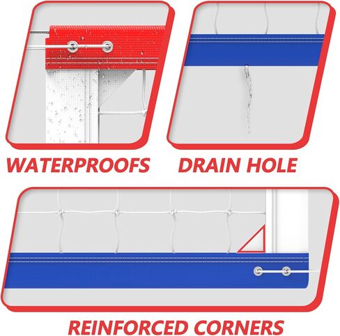 شبكة الكرة الطائرة الاحترافية ، الحجم الرسمي 32 × 3.3 قدم ، مزودة بكابلات مزدوجة الصلب مع قضبان جانبية مزدوجة 3.3 قدم ، شبكة محمولة للكرة الطائرة للبخار ، المدرسة ، الملاعب in Kuwait