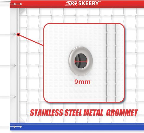 شبكة الكرة الطائرة الاحترافية ، الحجم الرسمي 32 × 3.3 قدم ، مزودة بكابلات مزدوجة الصلب مع قضبان جانبية مزدوجة 3.3 قدم ، شبكة محمولة للكرة الطائرة للبخار ، المدرسة ، الملاعب in Kuwait