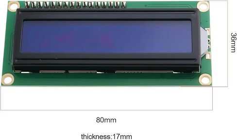 Sing F Ltd 2PCS LCD1602 شاشة شاشة زرقاء مع وحدة لحام I2C واجهة DC5V LCD لوحة محول لوحة متوافقة مع الموافقة المسبقة عن علم AVR متوافق مع Raspberry Pi in Saudi Arabia
