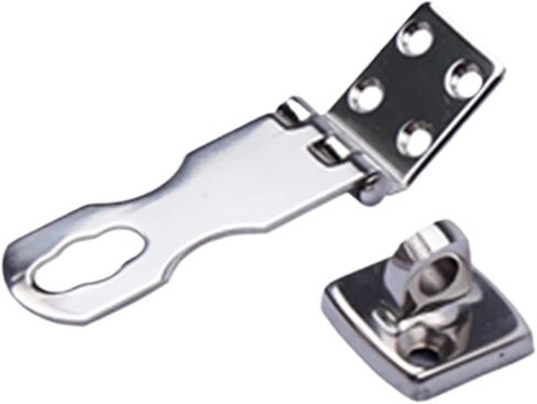 Boat Swivel Eye Locking Hasp Latch- Hardware- 3" Accessories 316 Stainless Steel in Saudi Arabia