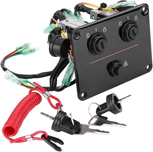 Dual Engine Key Switch Panel Switch Assembly Boats Accessories 6K1825700800 in Saudi Arabia