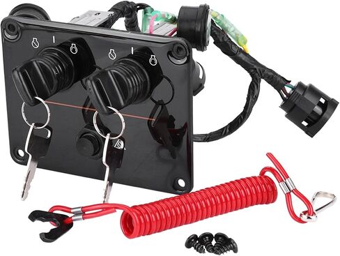 Dual Engine Key Switch Panel Switch Assembly Boats Accessories 6K1825700800 in Saudi Arabia