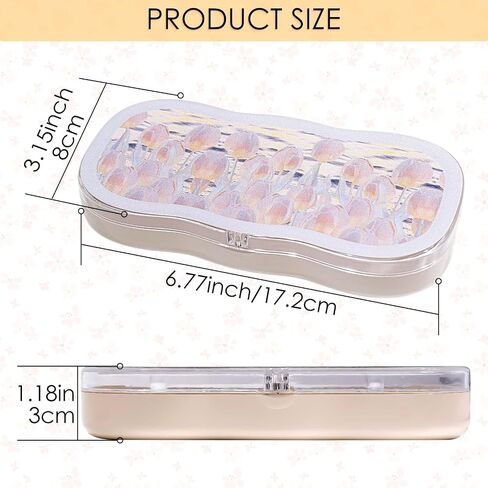 Eye Glasses Case Womens Hard Shell,Clear Eyeglass Case,Cute Holder for Sunglasses and Reading Glasses(Anthemy) in Saudi Arabia