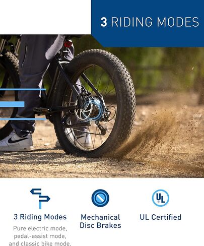Hiboy P6 Electric Bike for Adults, 28MPH 62.1Miles Range 1000W Peak Motor 48V 13Ah Removable Battery Ebike, 26" x 4.0" Fat Tire Electric Bicycle, Shimano 7 Speed, Hydraulic Suspension, UL Certified in Kuwait