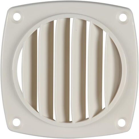 Unifizz 6-Slotted Louvered Hose Vent, 3-inch Diameter, Air Hose Thru Vent, Black ABS Plastic, Marine/Boat Ventilation in Saudi Arabia