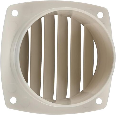 Unifizz 6-Slotted Louvered Hose Vent, 3-inch Diameter, Air Hose Thru Vent, Black ABS Plastic, Marine/Boat Ventilation in Saudi Arabia