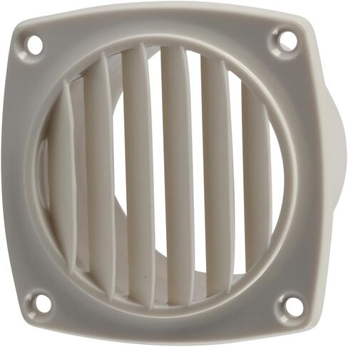 Unifizz 6-Slotted Louvered Hose Vent, 3-inch Diameter, Air Hose Thru Vent, Black ABS Plastic, Marine/Boat Ventilation in Saudi Arabia