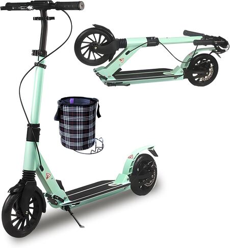 ركلة السكوتر لأعمار 6+ طفل ، والمراهقين والكبار. قابلة للطي ، خفيفة الوزن ، XXL Big Wheels للأطفال والمراهقين والبالغين ، 4 مستويات قابلة للتعديل. تحمل ABEC9 ، MAX LOAD 240 LBS. in Kuwait