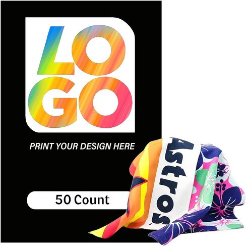 USMG Custom Conval Color Microfiber Rally منشفة 11x18 - منشفة روح رياضية مخصصة للأحداث والفرق والترقيات (Black ، Qty 50) in Kuwait