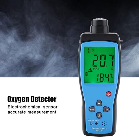 0 ~ 25 ٪ محمولة O2 Meter AR8100 كاشف الأكسجين القابل لإعادة الشحن للصناعة الخارجية in Saudi Arabia