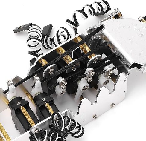 Robot Hand Kit 1/1 Scale Analog Servo 5 Finger Manipulator Right Mechanical Hand for Robotics Enthusiasts and Developers Black in Saudi Arabia