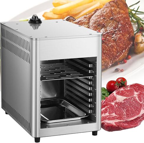 Constant Temperature Stainless Steel Broiler, Adjustable Temperature for Steak, Chicken, Pizza, Vegetables (258 x 400 x 362 mm) in Saudi Arabia