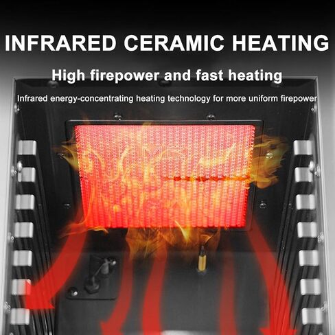 Constant Temperature Stainless Steel Broiler, Adjustable Temperature for Steak, Chicken, Pizza, Vegetables (258 x 400 x 362 mm) in Saudi Arabia