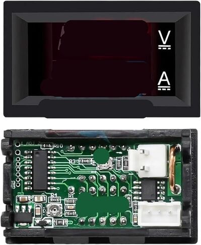 1PCS Digital Voltmeter 10A 0.28 Inch Dual LED(0-100V Red Blue) in Saudi Arabia
