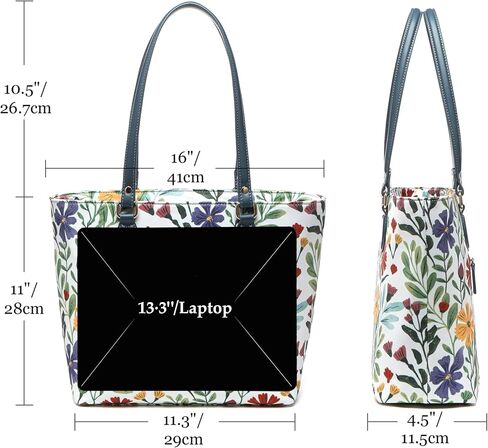 Tote bags for women, tote purse, nylon tote bag, with zipper and pockets, waterproof in Saudi Arabia